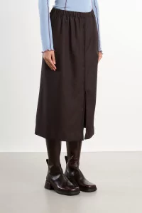 Jupe Femme Laine Dadar – Brown Black | Centre Commercial