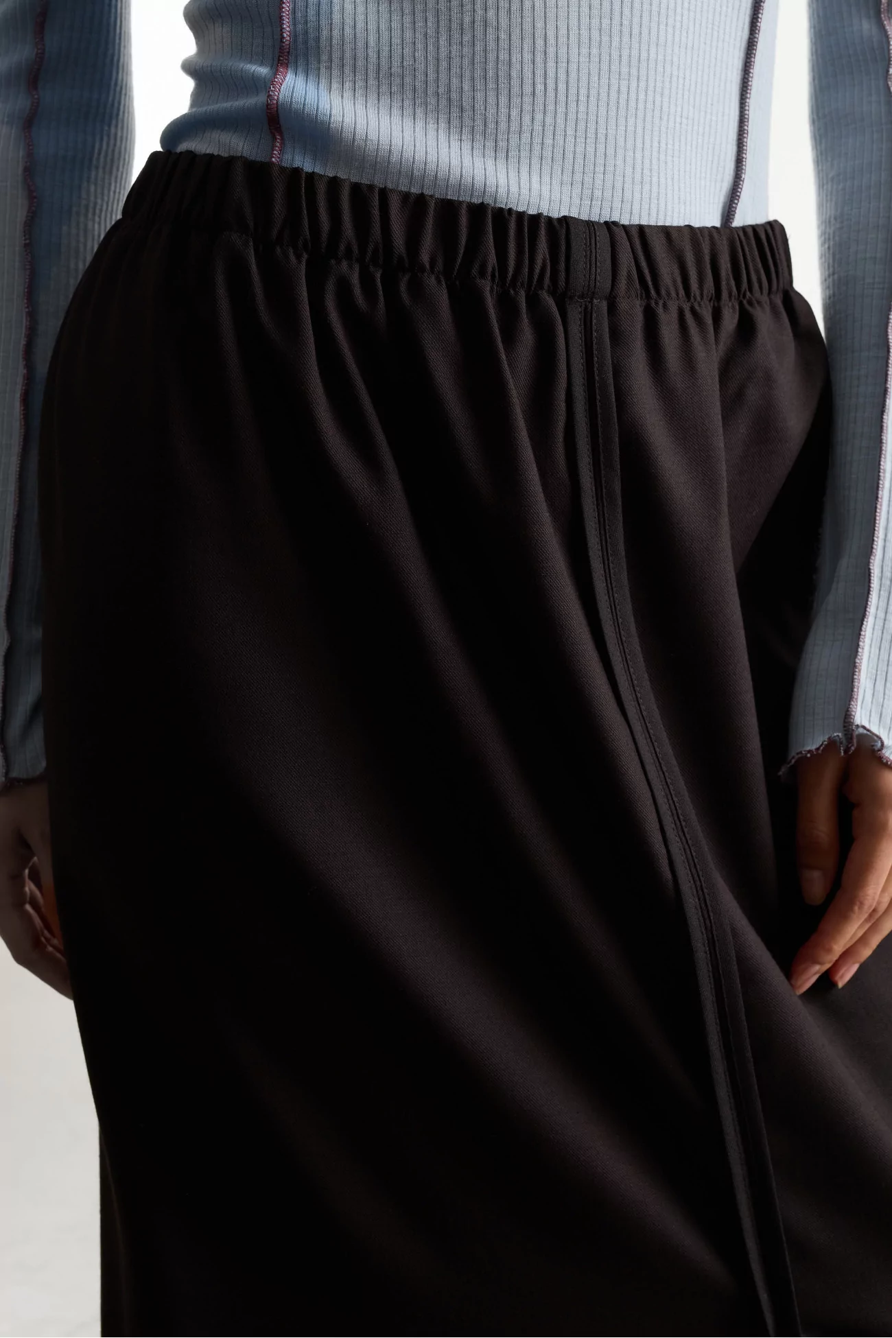 Jupe Femme Laine Dadar – Brown Black | Centre Commercial