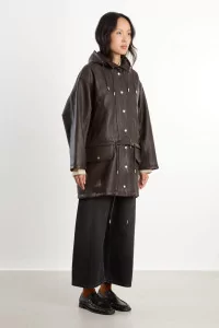 Parka Femme Cuir Josie Cawley – Marron | Centre Commercial