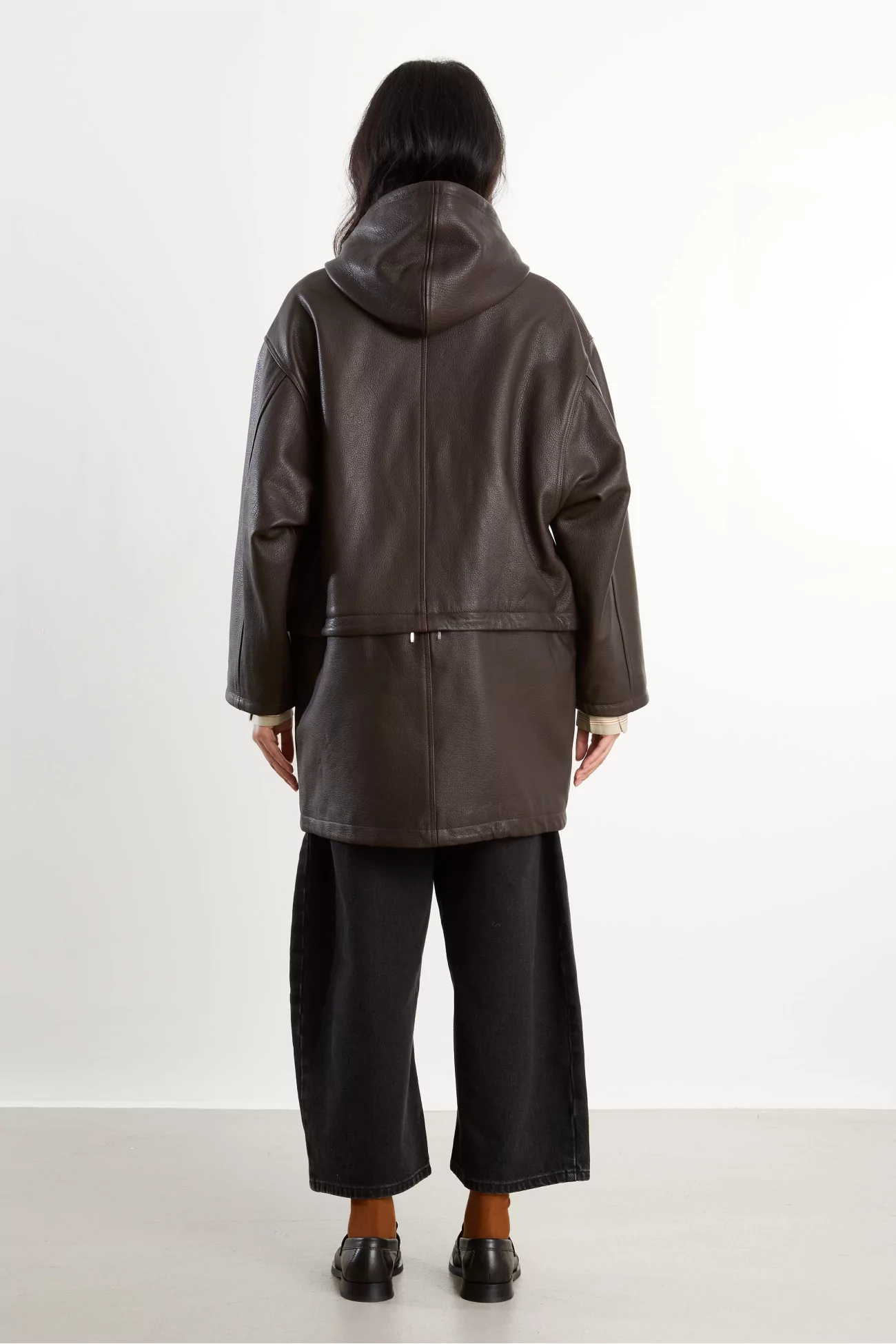 Parka Femme Cuir Josie Cawley – Marron | Centre Commercial