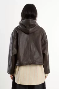 Parka Femme Cuir Josie Cawley – Marron | Centre Commercial