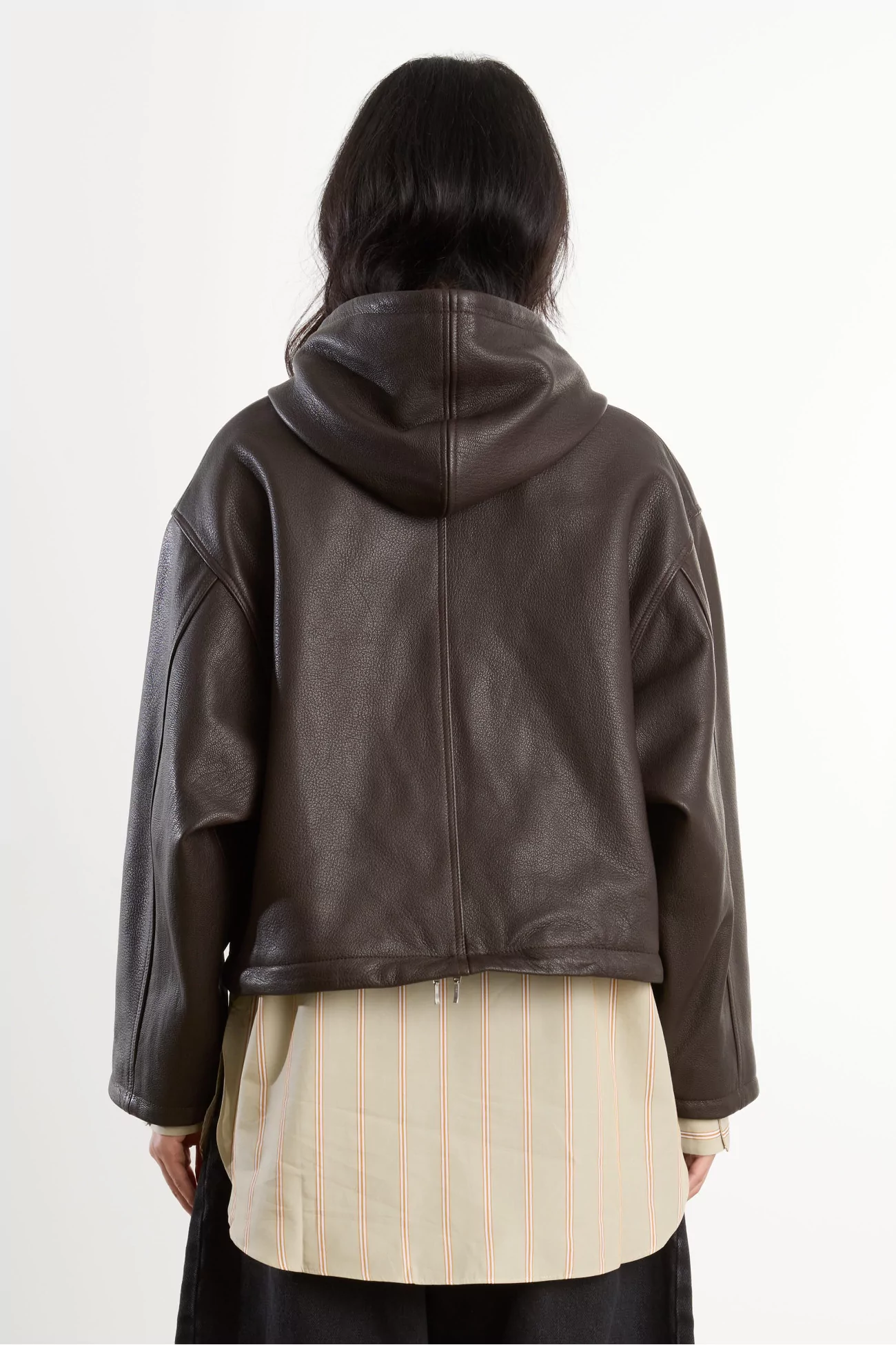 Parka Femme Cuir Josie Cawley – Marron | Centre Commercial