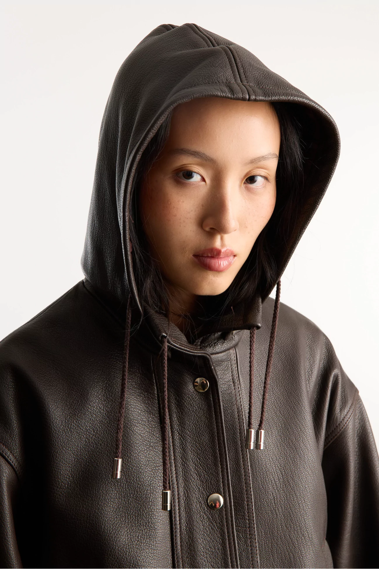 Parka Femme Cuir Josie Cawley – Marron | Centre Commercial