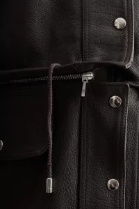 Parka Femme Cuir Josie Cawley – Marron | Centre Commercial