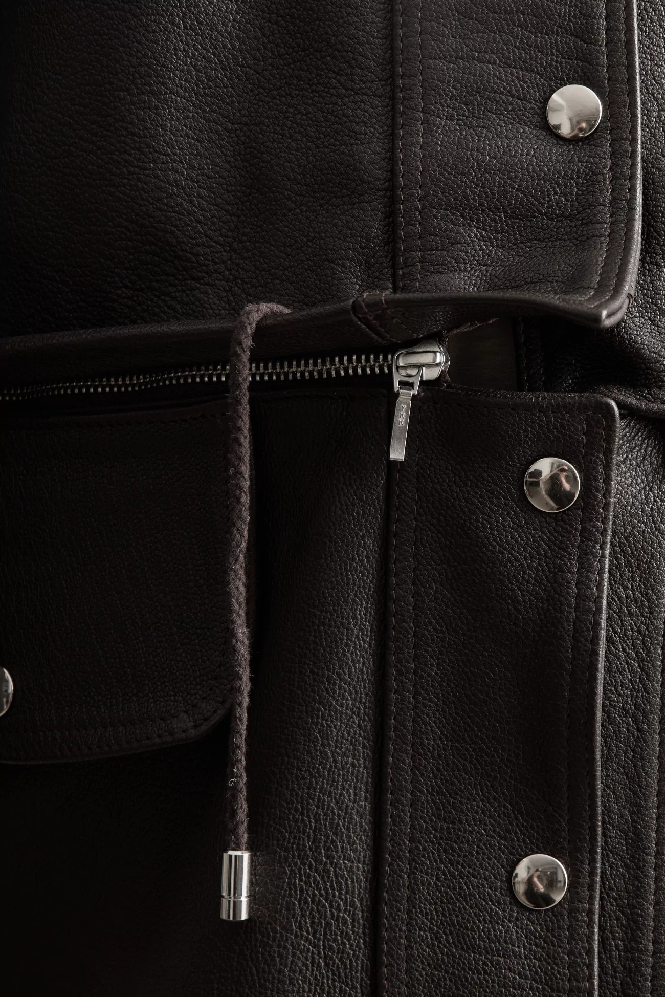 Parka Femme Cuir Josie Cawley – Marron | Centre Commercial