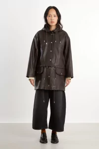 Parka Femme Cuir Josie Cawley – Marron | Centre Commercial