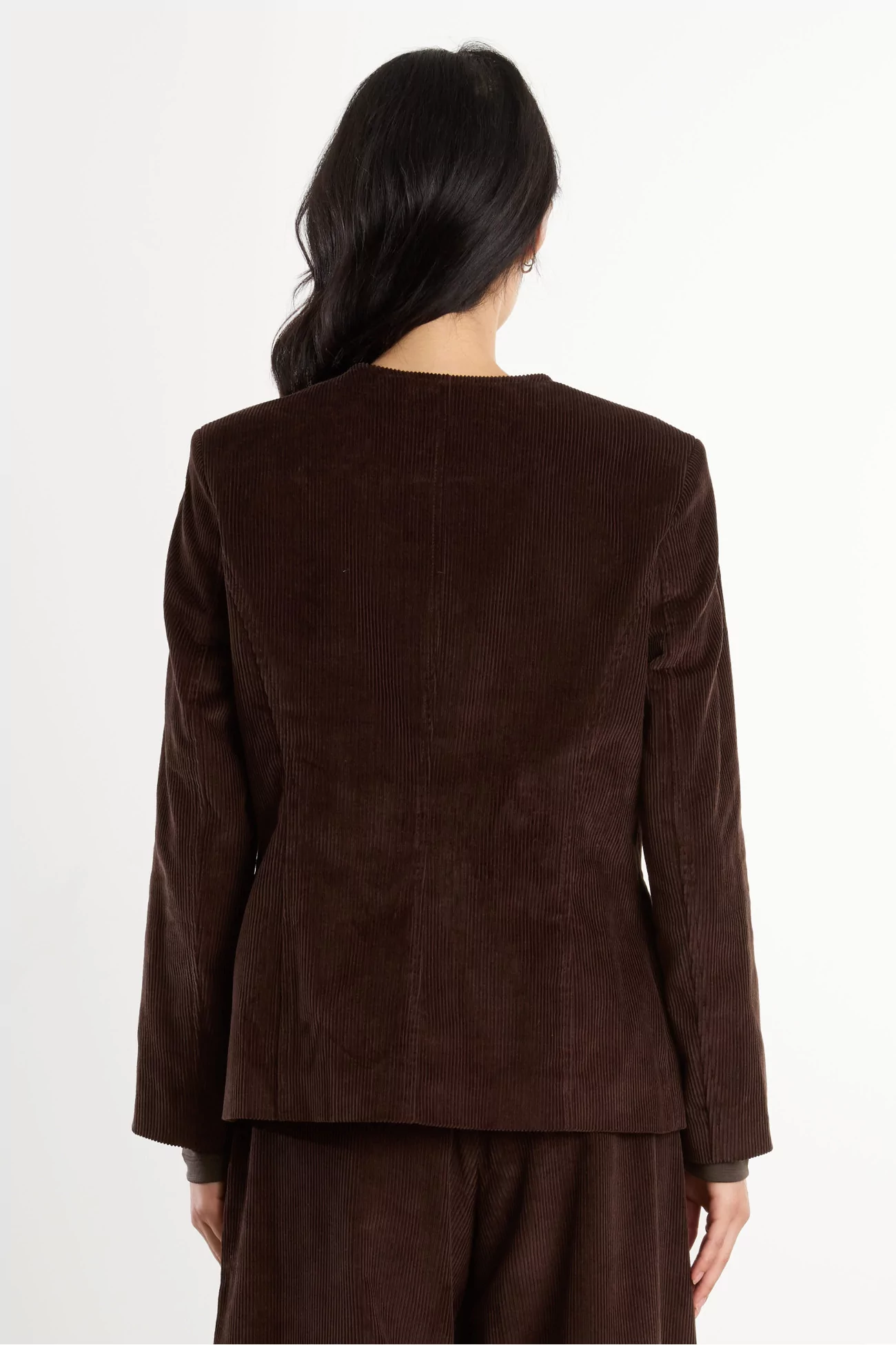 Cotton Corduroy Gina Jacket – Brown | Centre Commercial