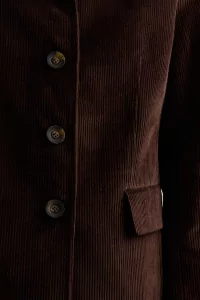 Cotton Corduroy Gina Jacket – Brown | Centre Commercial
