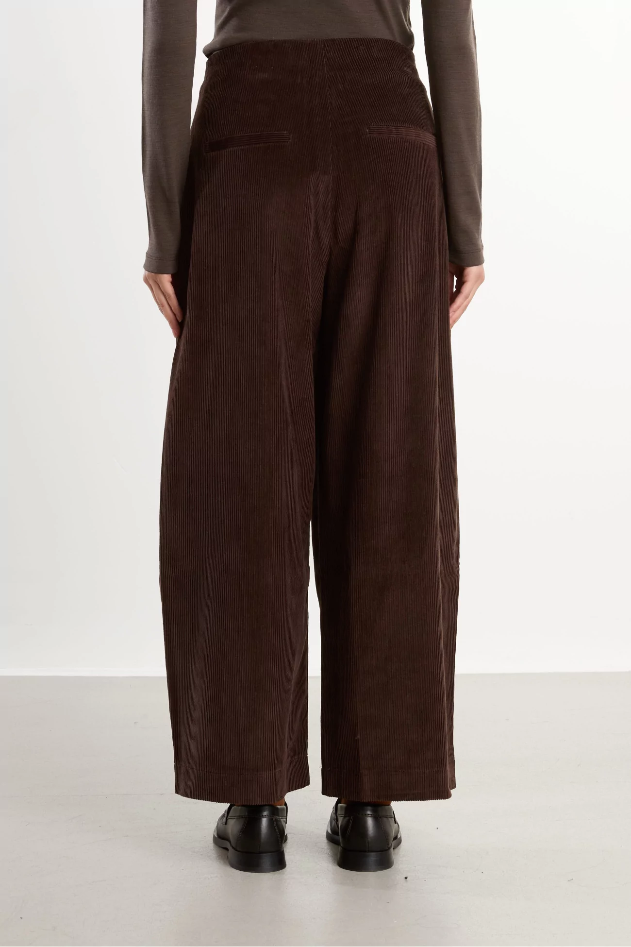 Cotton Corduroy Foam Pants – Brown | Centre Commercial