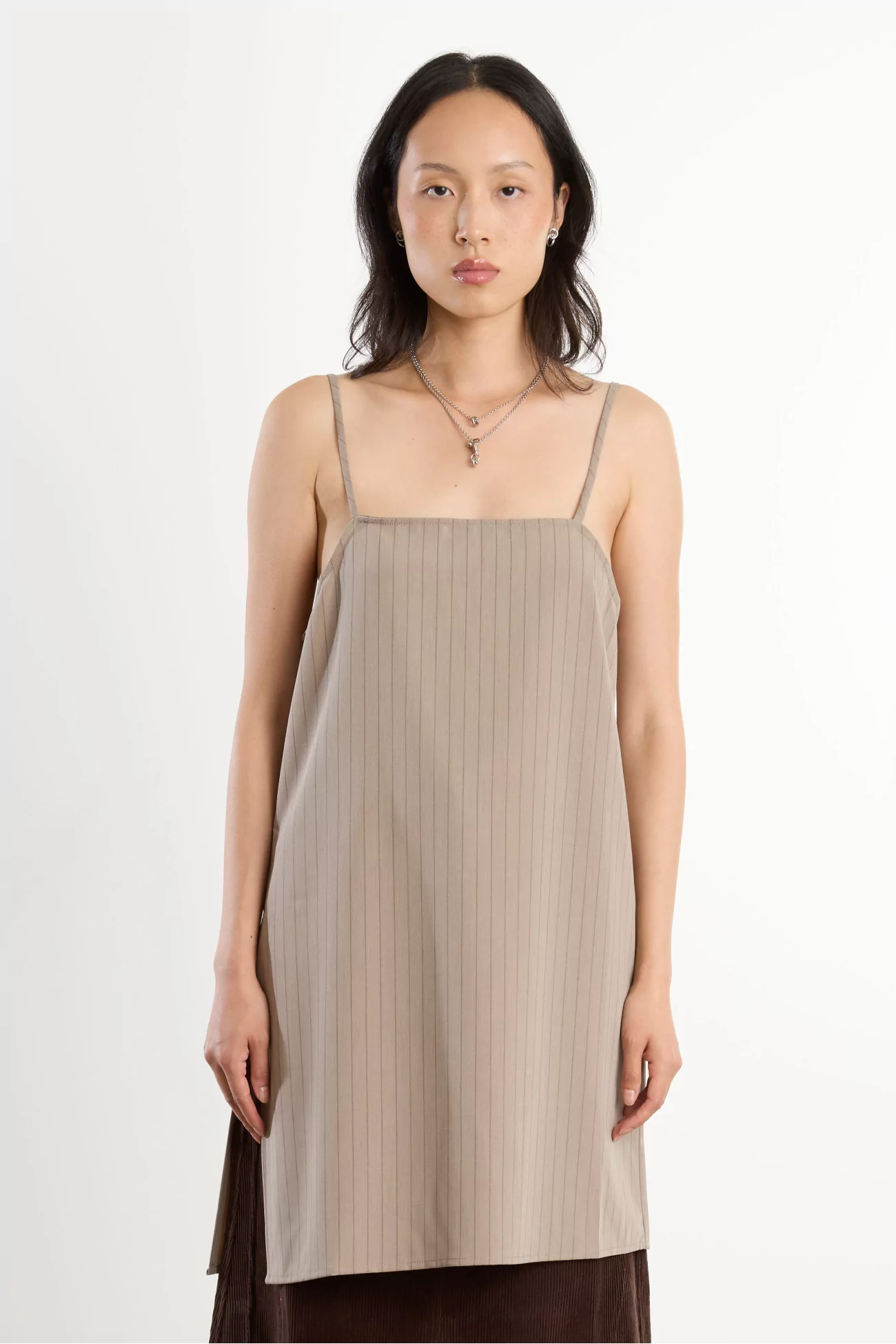 Top Femme Crêpe Recyclé Parma – Beige Stripes | Centre Commercial