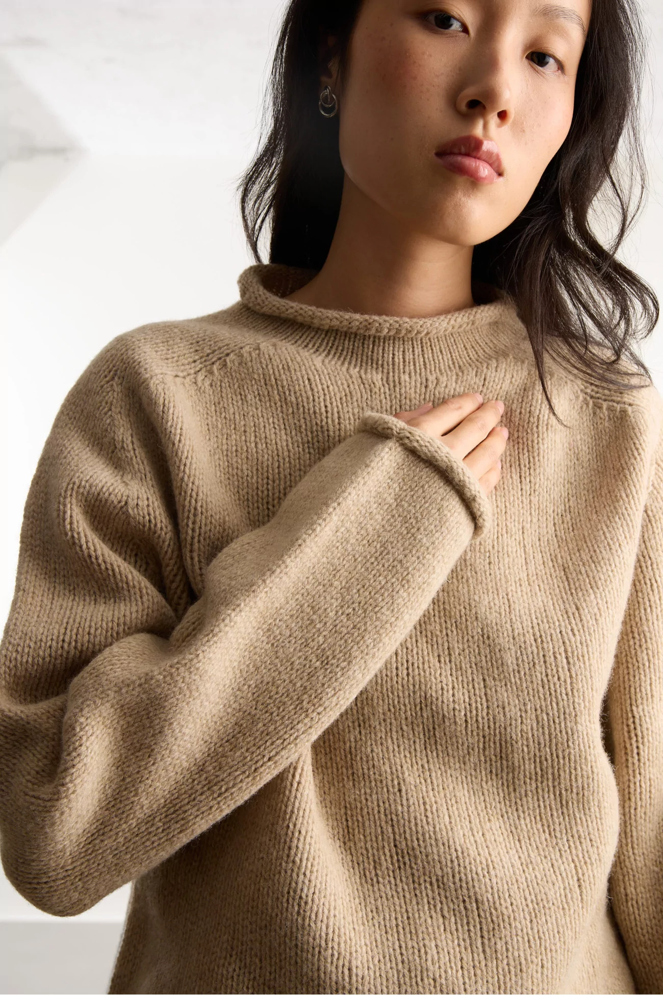 Shetland Wool No Regrets Sweater – Biscuit | Centre Commercial