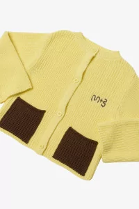 Kids Cotton Cardigan MARU+BO – Lemonade | Centre Commercial