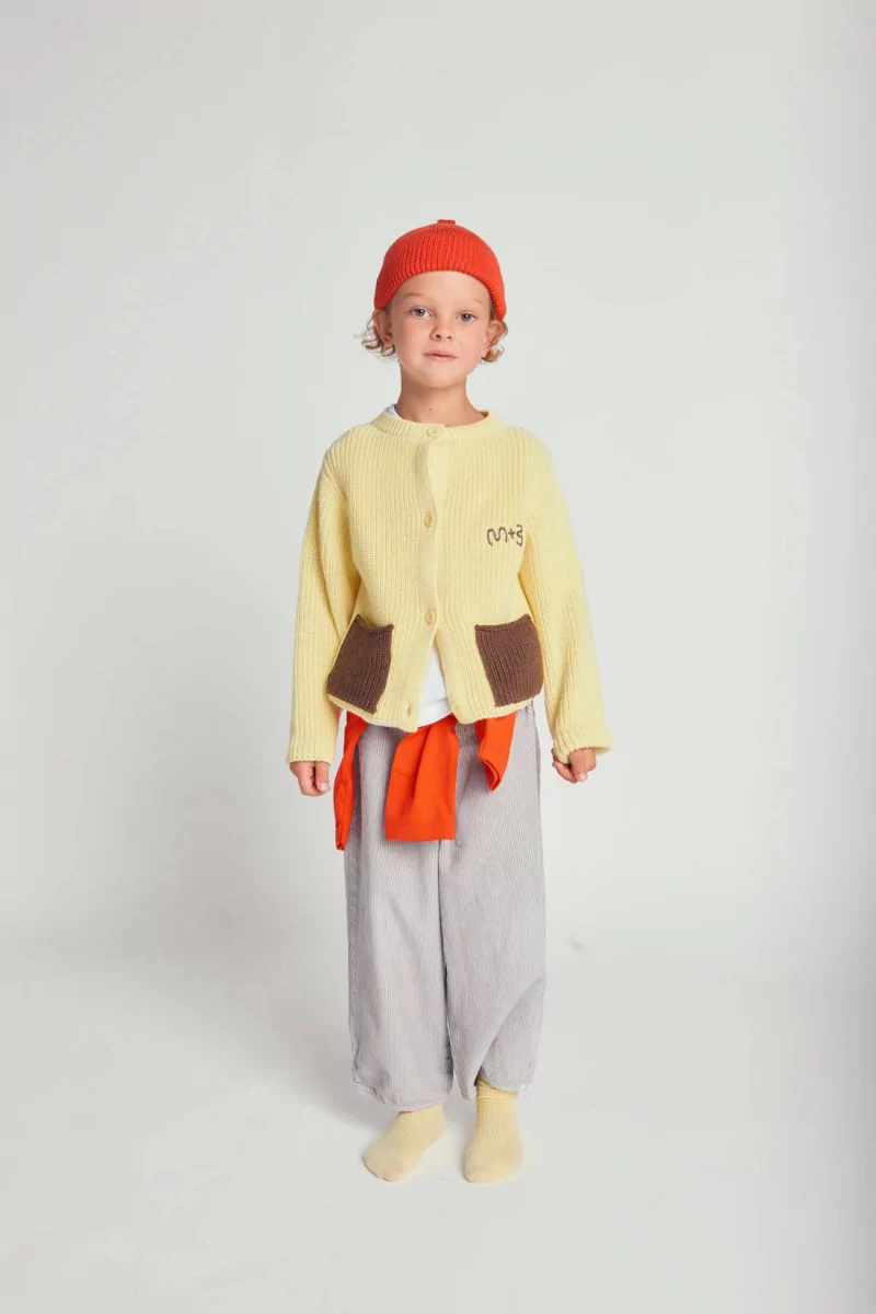 Cardigan Enfant Coton MARU+BO – Lemonade | Centre Commercial