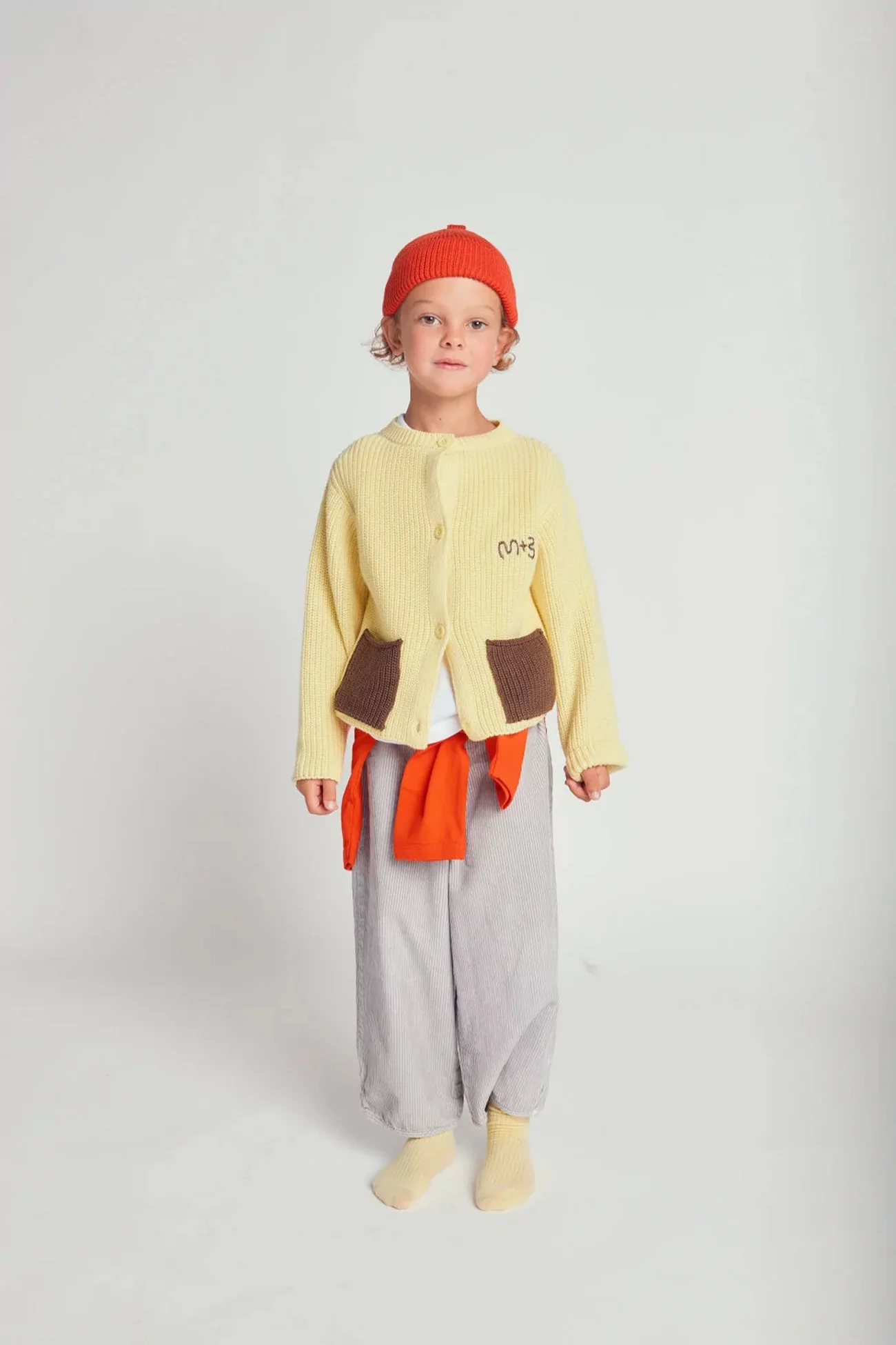 Kids Cotton Cardigan MARU+BO – Lemonade | Centre Commercial