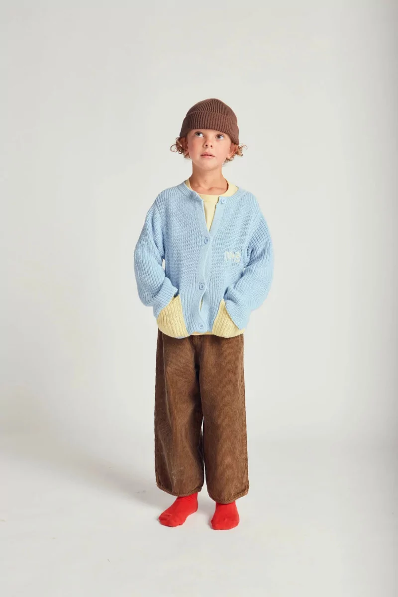 Cardigan Enfant Coton MARU+BO – Artic Ice | Centre Commercial