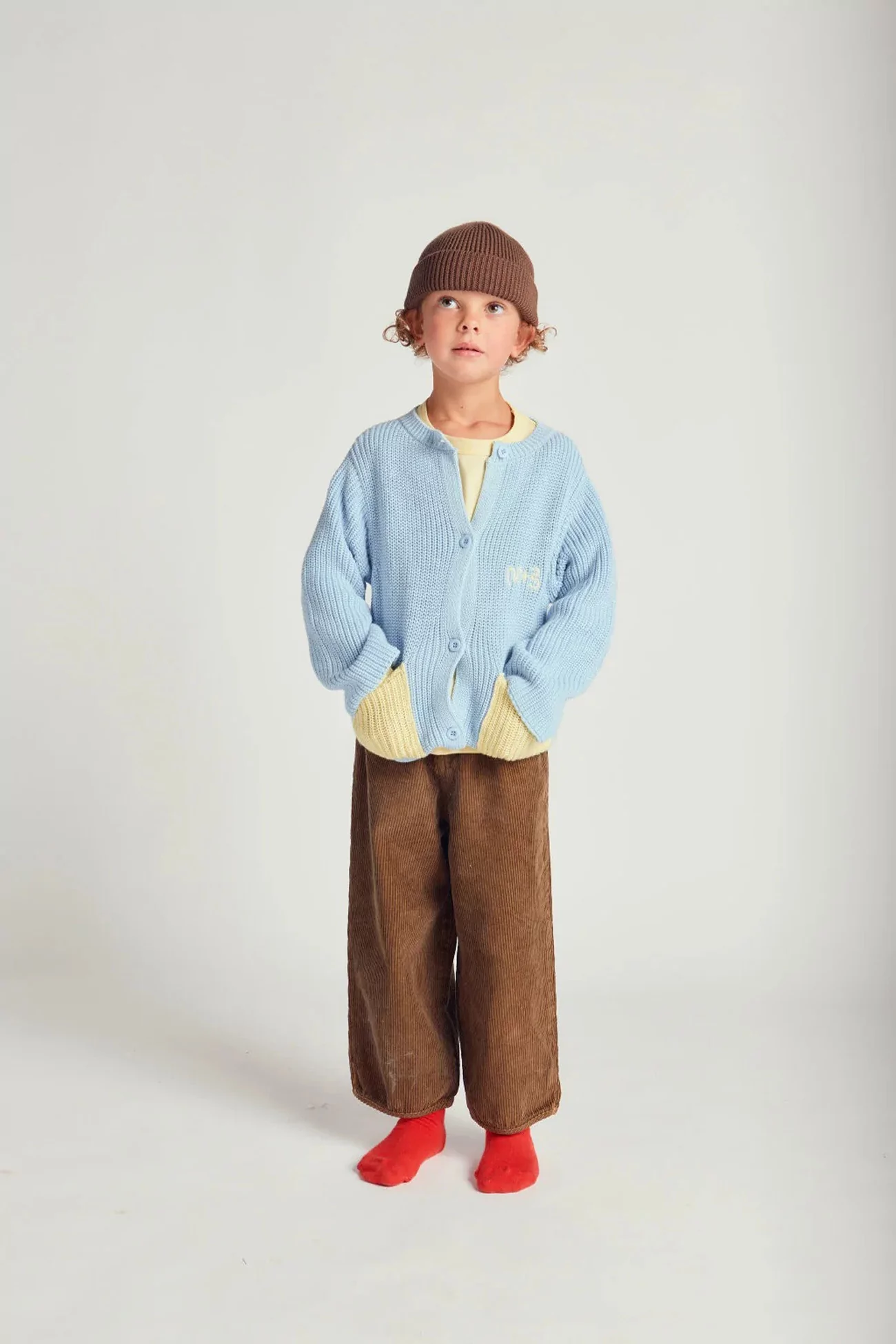 Cardigan Enfant Coton MARU+BO – Artic Ice | Centre Commercial