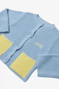 Kids Cotton Cardigan MARU+BO – Artic Ice | Centre Commercial
