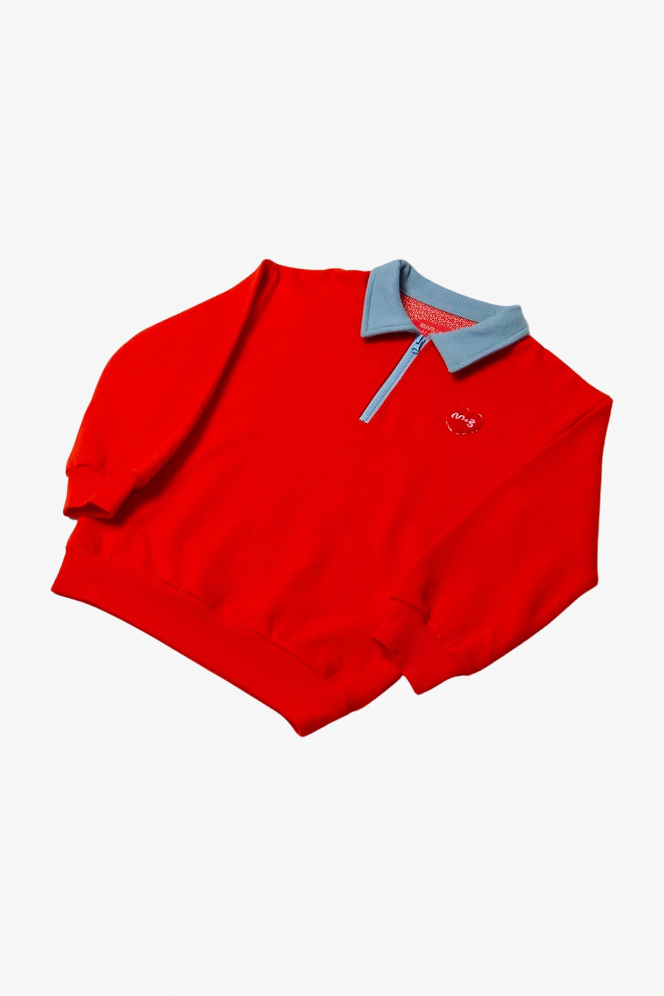 Sweat Polo Enfant Coton Maru+Bo – Jasper Red | Centre Commercial