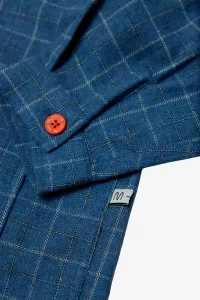Chemise Carreaux Enfant à Poches Maru+Bo – Light Blue | Centre Commercial