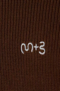 Pull Enfant Coton Logo Brodé Maru+Bo – Sepia Brown | Centre Commercial