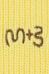 Pull Enfant Coton Logo Brodé Maru+Bo – Pale Lemon Yellow | Centre Commercial