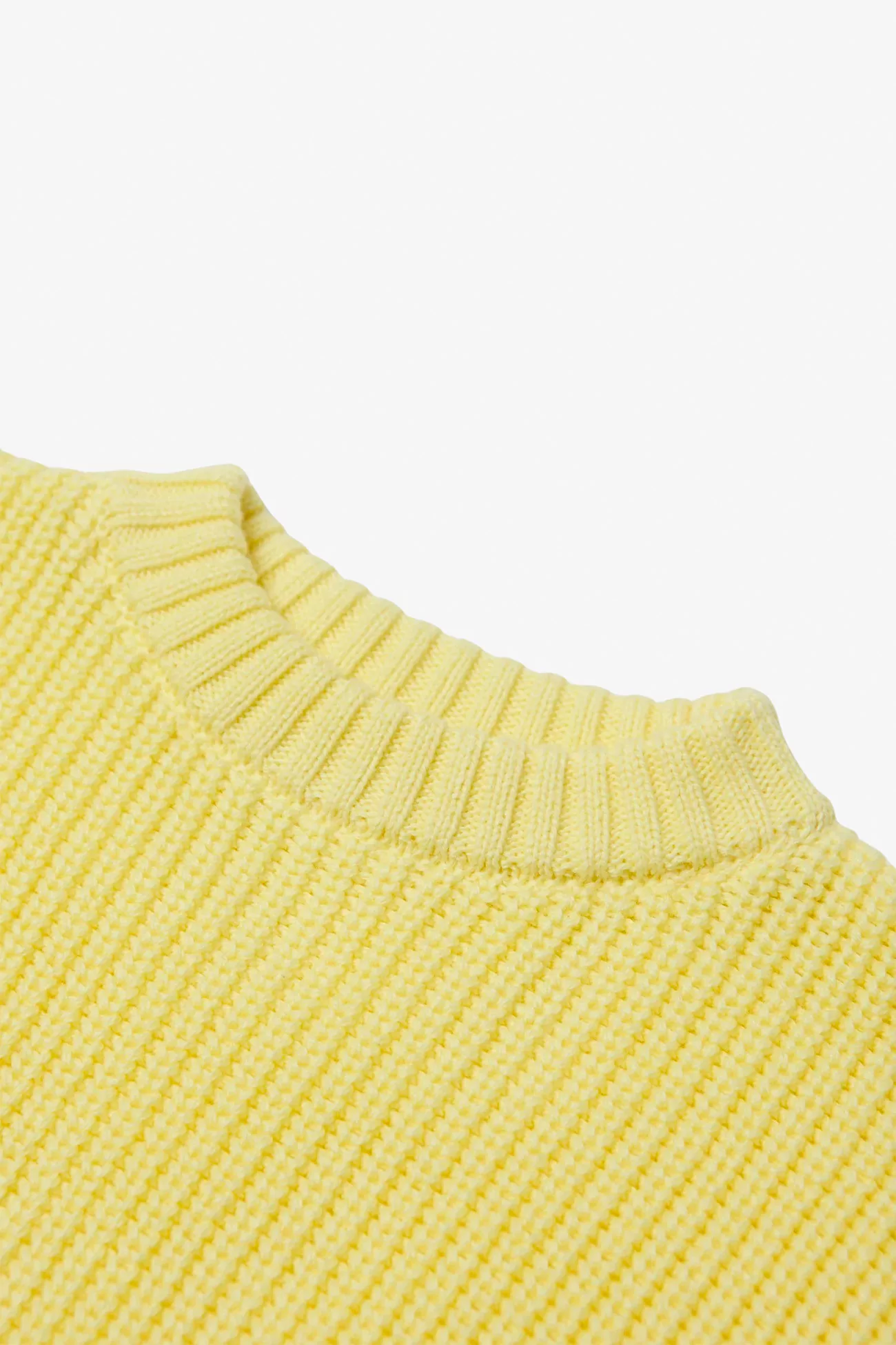 Pull Enfant Coton Logo Brodé Maru+Bo – Pale Lemon Yellow | Centre Commercial