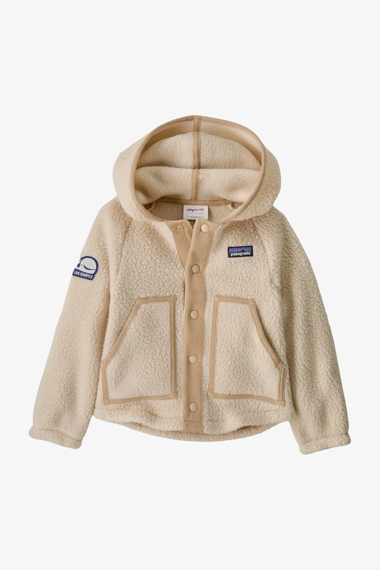 Polaire Bébé à Capuche Retro Pile Patagonia – Dark Natural | Centre Commercial
