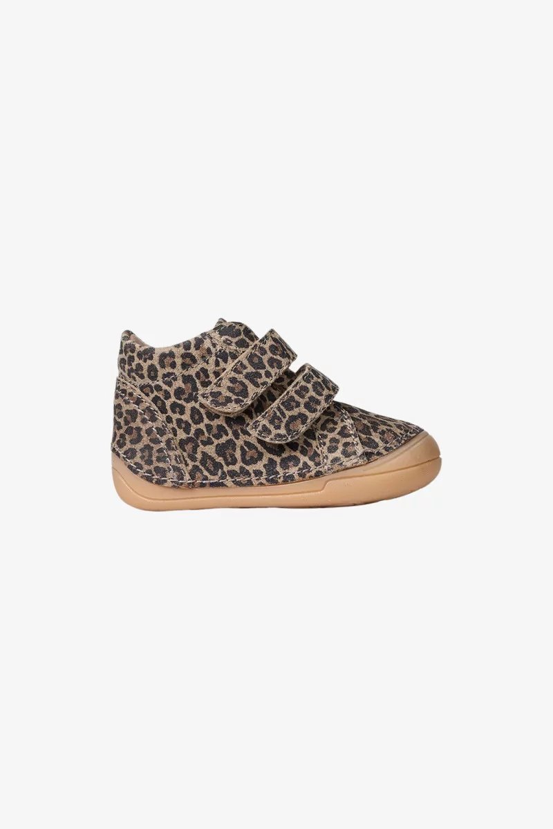 Botillons Bébé Cuir Mini Bootie Velcro – Cheetah | Centre Commercial