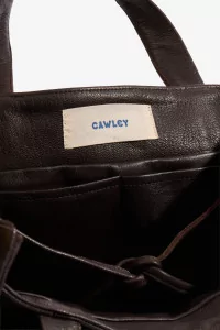 Cawley Quilted Nappa Mini Tote – Brown | Centre Commercial
