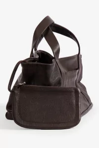 Cawley Quilted Nappa Mini Tote – Brown | Centre Commercial