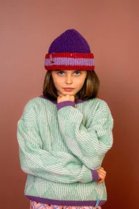 Kids Wool Marketplace Beanie – Purple | Centre Commercial