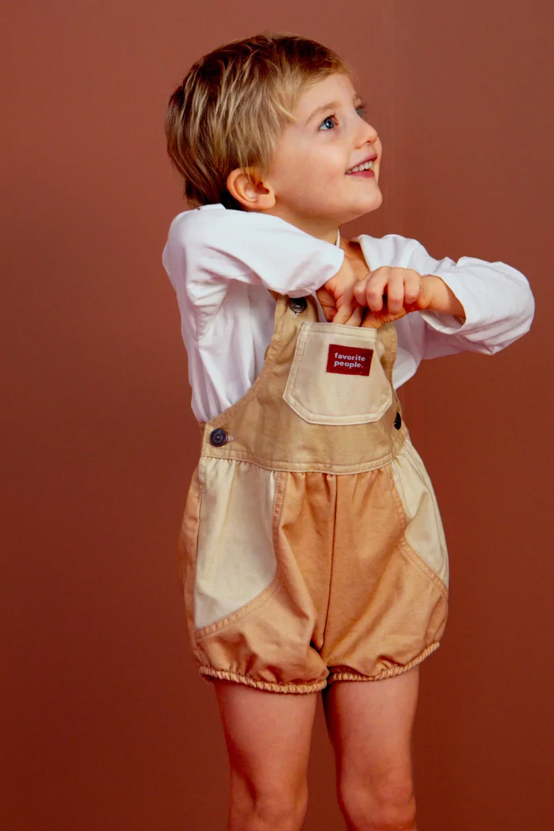 Combinaison Bébé Coton Clan – Beige | Centre Commercial