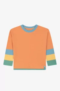 T-shirt Manches Longues Enfant Homefolk – Orange | Centre Commercial