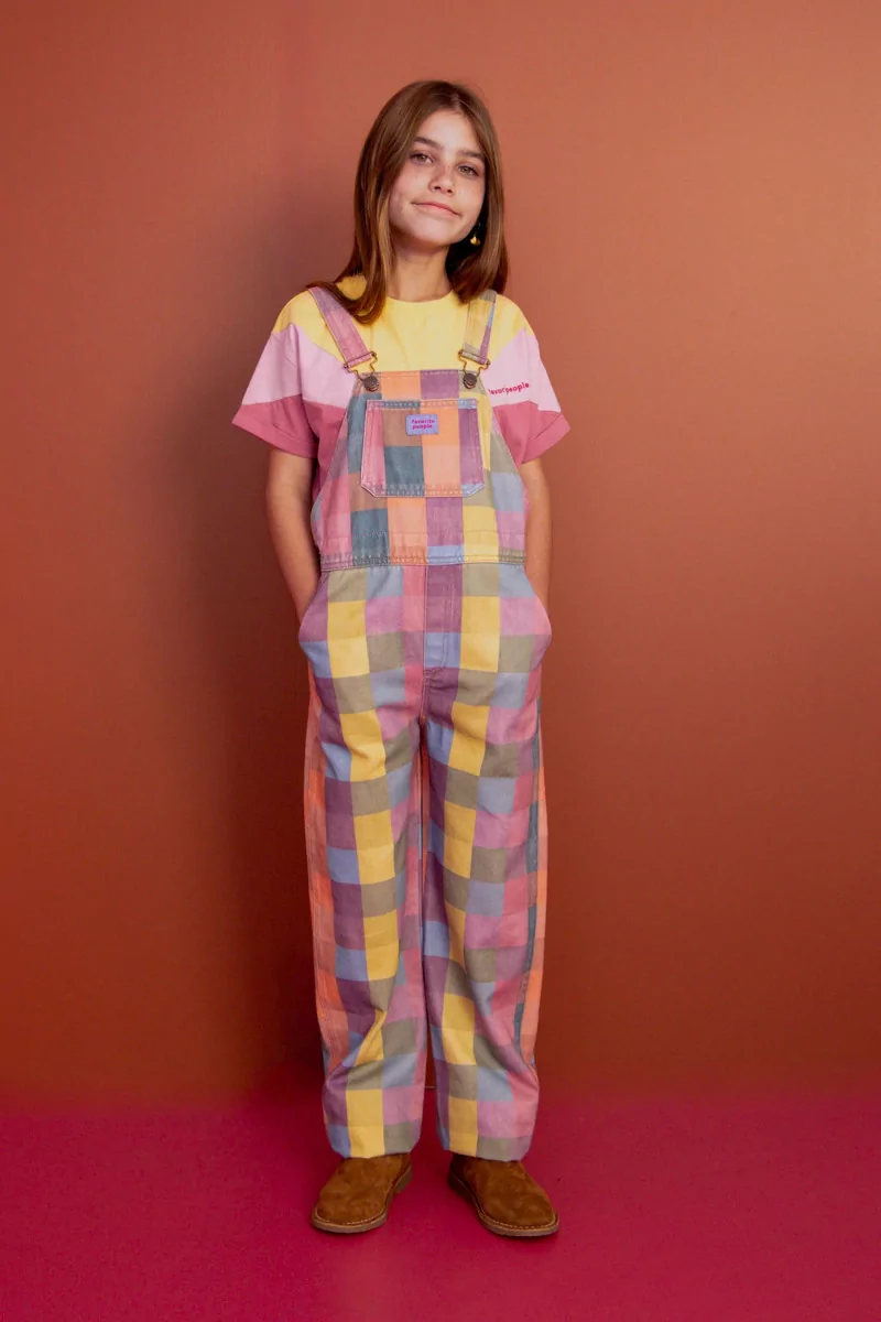 Kids Cotton Bookstore Overalls – Multicolor | Centre Commercial