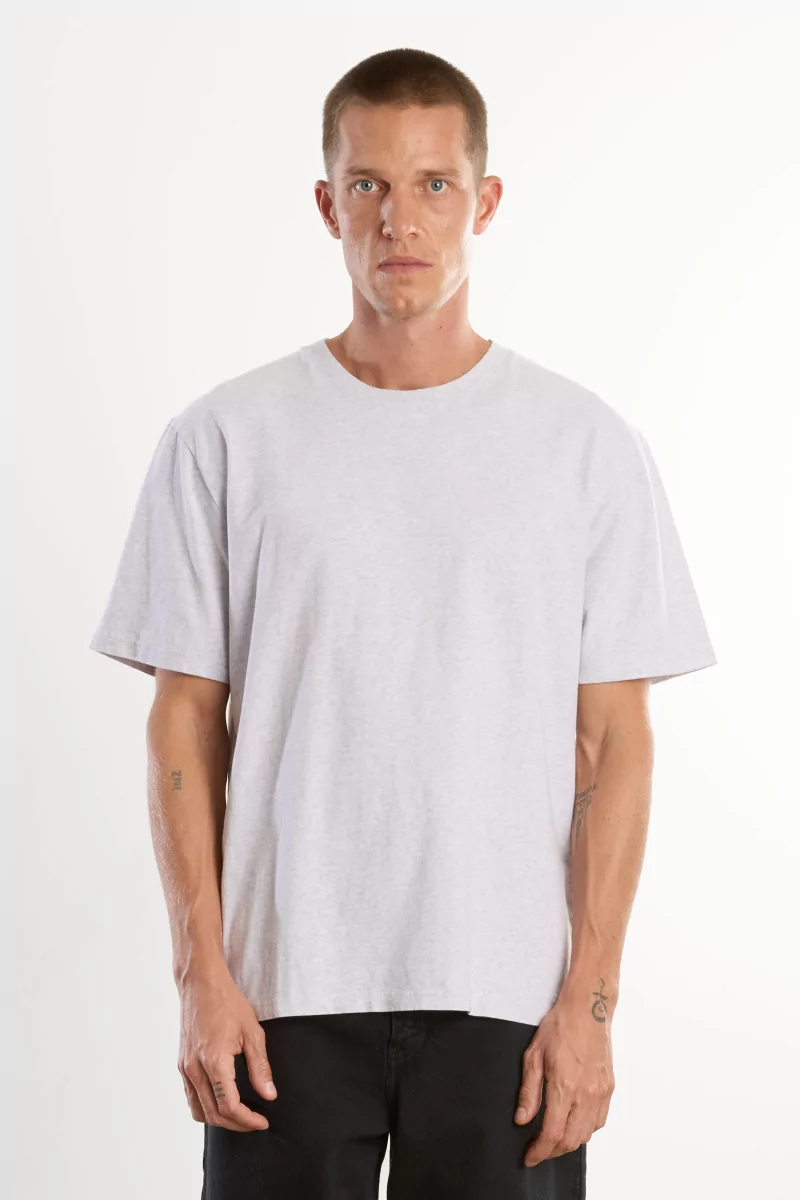 T-shirt Homme Coton Bio Regular Fit - Heather Gray | Centre Commercial