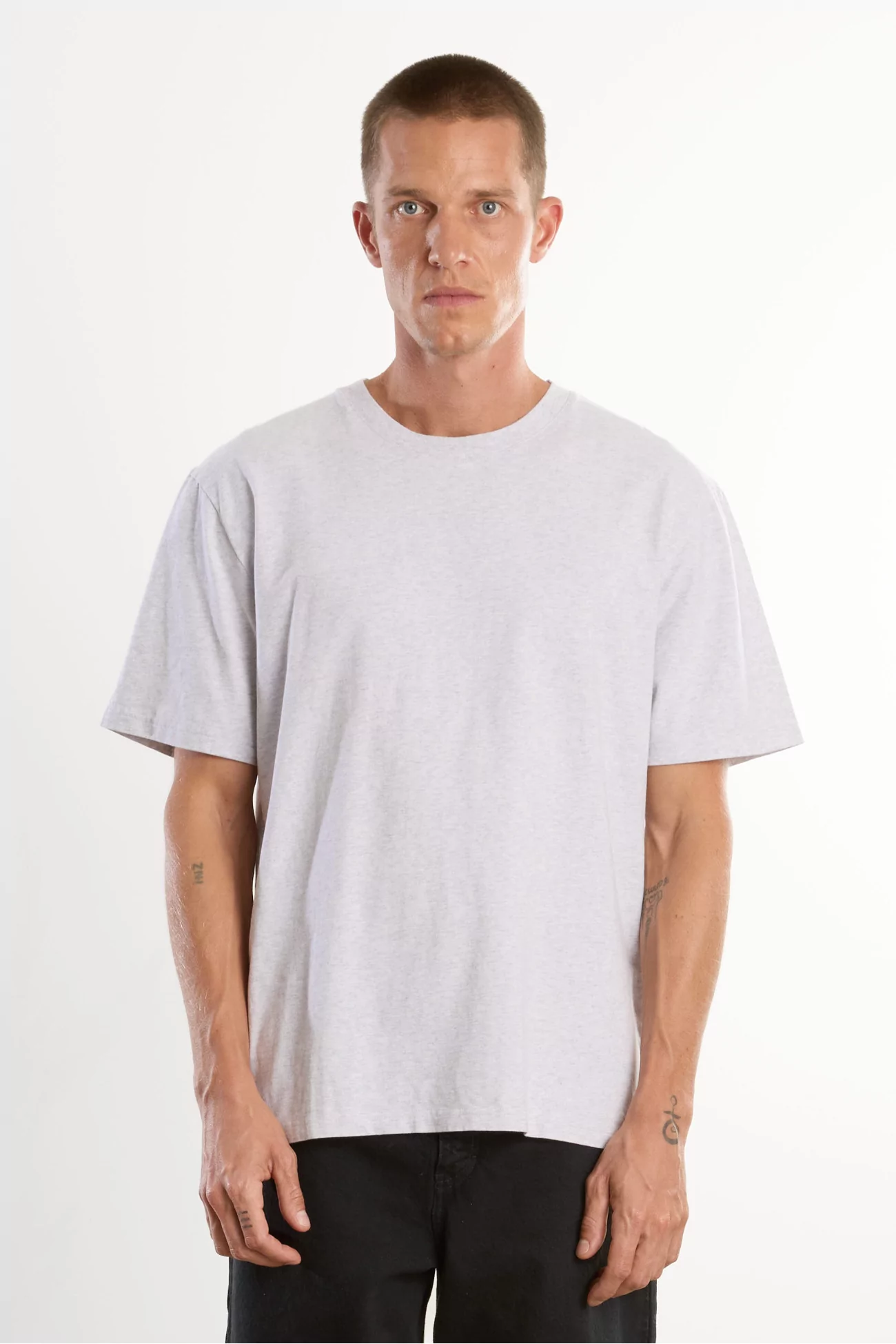 T-shirt Homme Coton Bio Regular Fit - Heather Gray | Centre Commercial