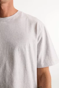 Men's Organic Cotton Regular Fit T-shirt - Heather Gray | Centre Commercial