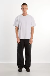 Men's Organic Cotton Regular Fit T-shirt - Heather Gray | Centre Commercial