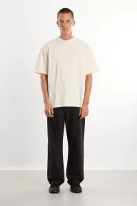 Men's Organic Cotton Regular Fit T-shirt - Cannoli Cream | Centre Commercial