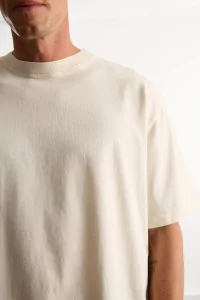 T-shirt Oversize Homme Coton Bio - Cannoli Cream | Centre Commercial