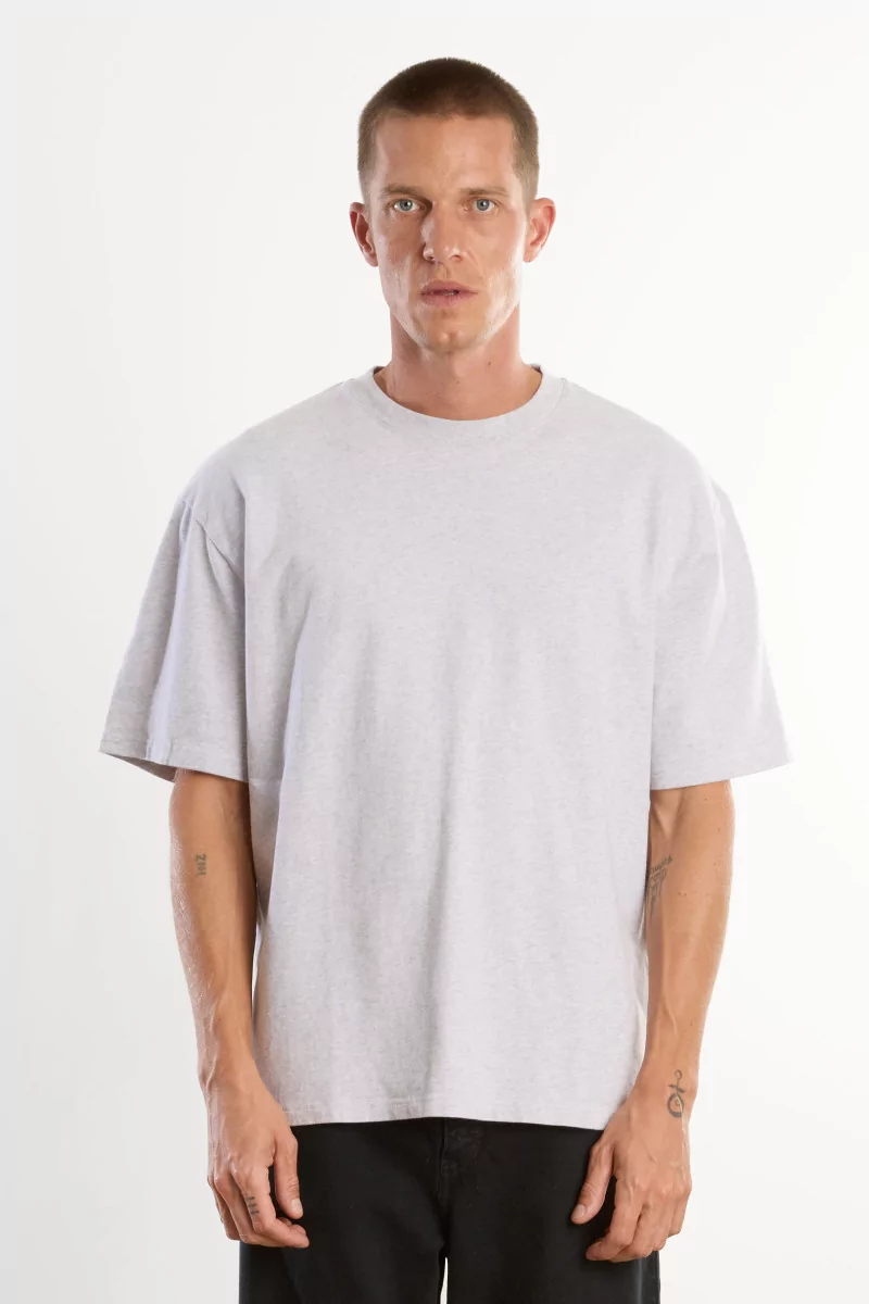 T-shirt Oversize Homme Coton Bio - Heather Gray | Centre Commercial