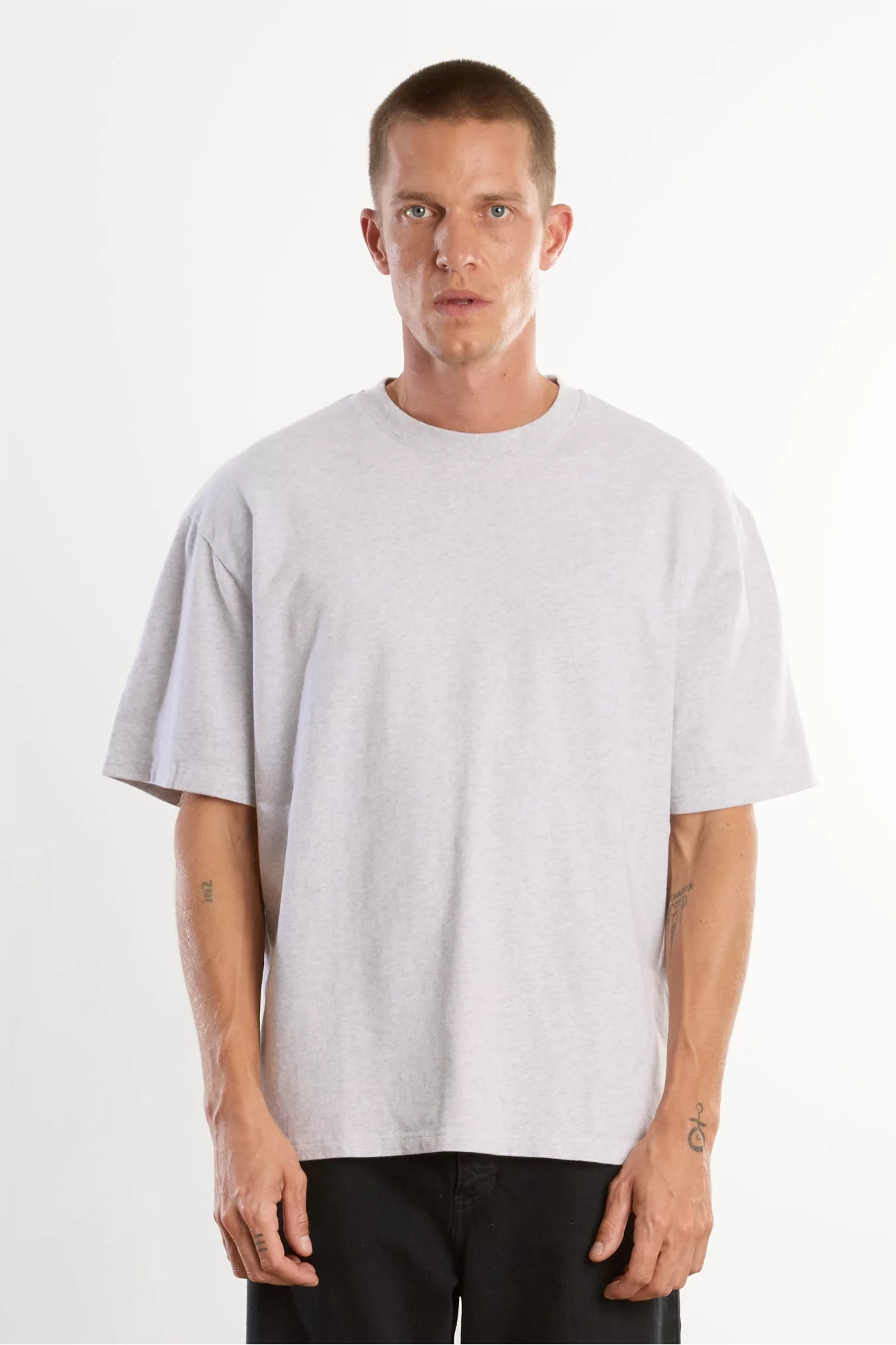Men's Oversized Organic Cotton T-shirt - Heather Gray | Centre Commercial