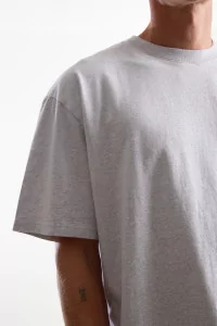 Men's Oversized Organic Cotton T-shirt - Heather Gray | Centre Commercial