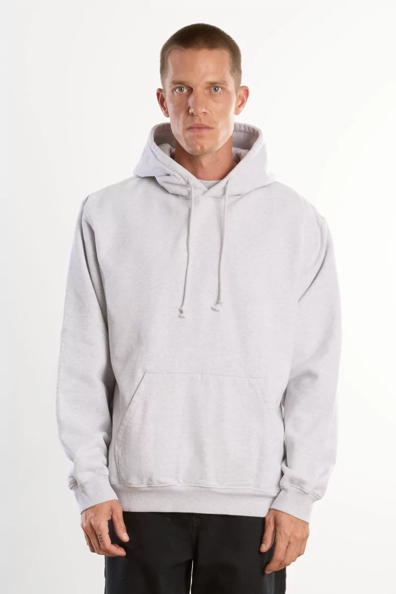 Men's Organic Cotton Fleeceback Hoodie - Heather Gray | Centre Commercial