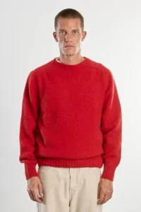 Men's Shetland Wool Crew Neck Sweater - Tudor | Centre Commercial