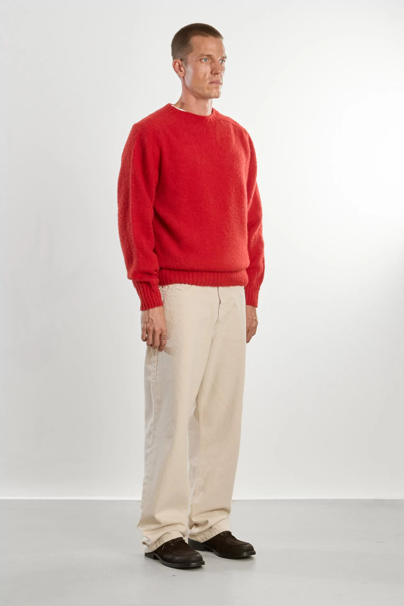 Pull Homme Laine Shetland Col Rond - Tudor | Centre Commercial