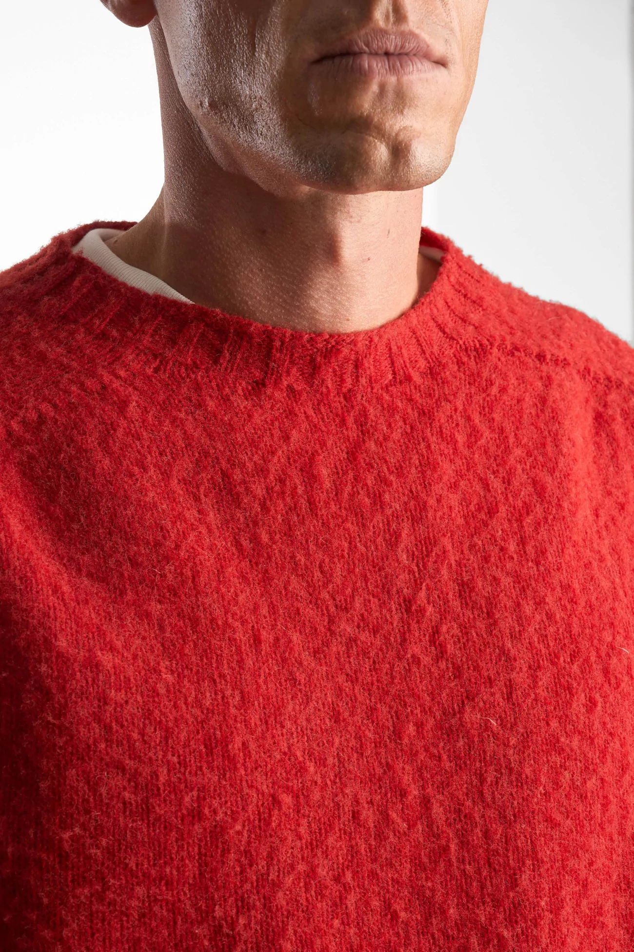 Men's Shetland Wool Crew Neck Sweater - Tudor | Centre Commercial
