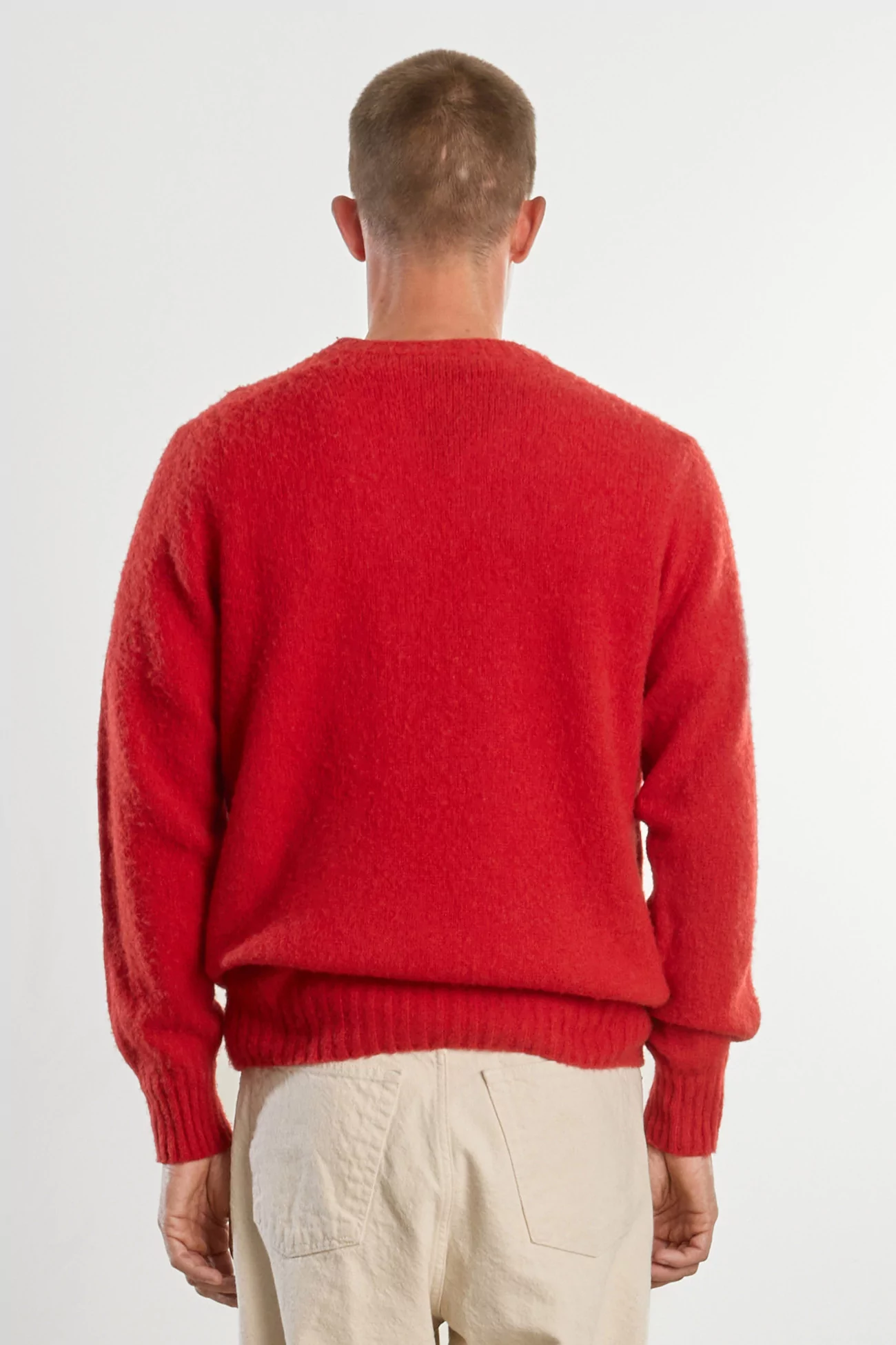 Men's Shetland Wool Crew Neck Sweater - Tudor | Centre Commercial
