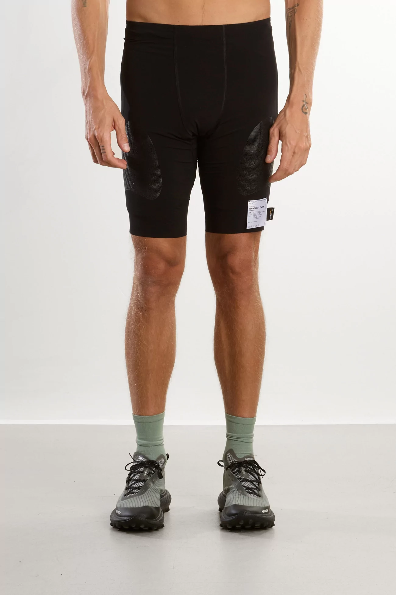 Collant Satisfy TechSilk Evo 9" Half Running Homme – Black | Centre Commercial
