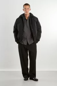 Blouson Duvet Homme Nylon Recyclé Double Down – Black | Centre Commercial